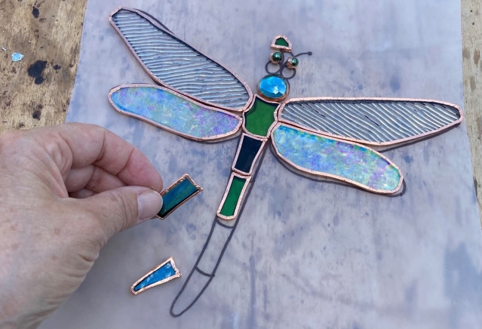 View: Stained Glass Dragonflies - sold out!